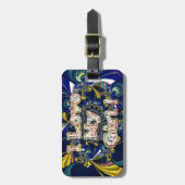 Personaliseer je liefde oneindig: ik hou van mijn  bagagelabel (Voorkant verticaal)