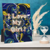 Personaliseer je liefde oneindig: ik hou van mijn  fotoplaat (Zijkant)