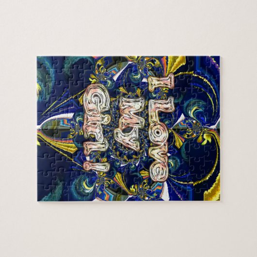 Personaliseer je liefde oneindig: ik hou van mijn  legpuzzel (Horizontaal)