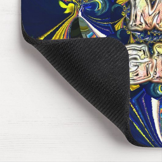 Personaliseer je liefde oneindig: ik hou van mijn  muismat (Hoek)