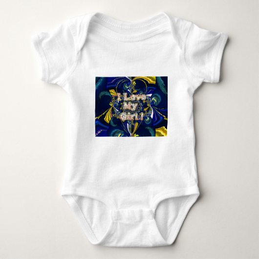 Personaliseer je liefde oneindig: ik hou van mijn  romper (Voorkant)