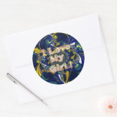 Personaliseer je liefde oneindig: ik hou van mijn  ronde sticker (Envelop)