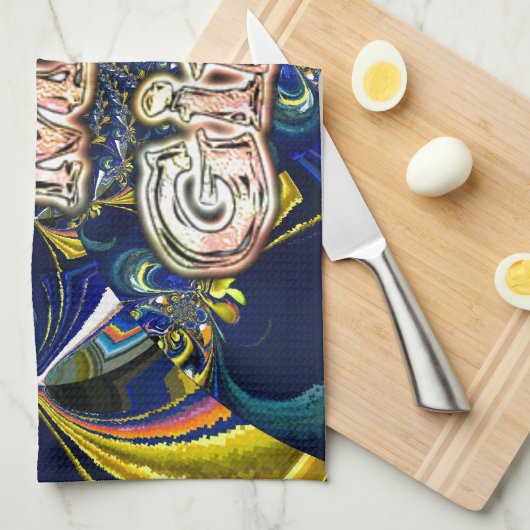 Personaliseer je liefde oneindig: ik hou van mijn  theedoek (Quarter Fold)