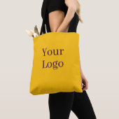 Personaliseer Je Logo Geel Tote Bag (Dichtbij)