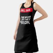 Personaliseer je mening Ontvang Funny Chef Grill Schort (Insitu)