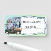 Personaliseer Je Naam Halloween Griezelnacht Naamplaatje (In situ)