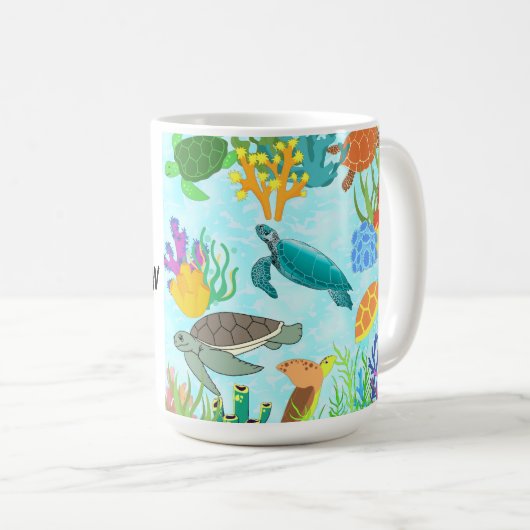 Personaliseer je om Bedankt te zeggen Koffiemok (Voorkant rechts)