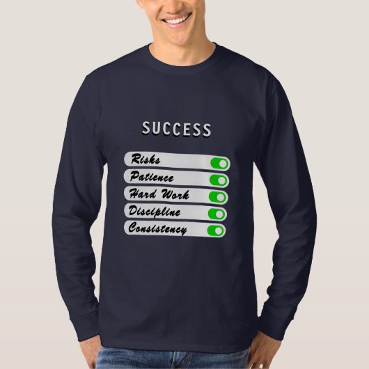 Personaliseer je succescondities T-shirt (Voorkant)