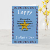 Personaliseer je Vaderdag Kaart (Gele Bloem)
