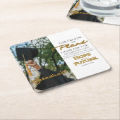 Personaliseer Jeremia 29:11 Afstudeerder Pet Schri Kartonnen Onderzetters (Schuin)