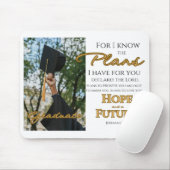 Personaliseer Jeremia 29:11 Afstudeerder Pet Schri Muismat (Met muis)