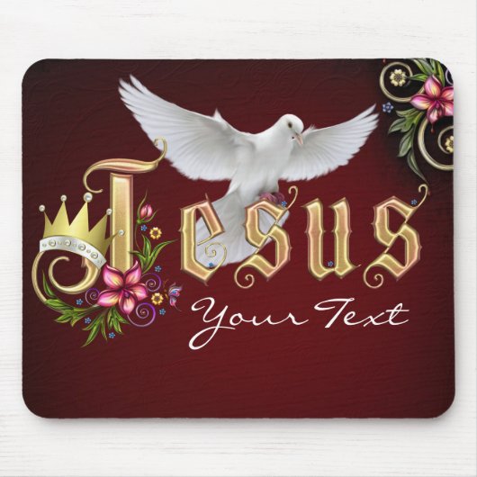 Personaliseer Jezus koning #2 Mousepad Muismat (Voorkant)