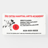 Personaliseer Jiu Jitsu Martial Arts School Busine Spandoek (Horizontaal)