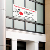 Personaliseer Jiu Jitsu Martial Arts School Busine Spandoek (Buitenkant Gebouw)