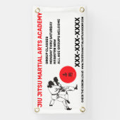 Personaliseer Jiu Jitsu Martial Arts School Busine Spandoek (Verticaal)