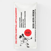 Personaliseer Jiu Jitsu Martial Arts School Busine Spandoek (Verticaal)