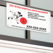 Personaliseer Jiu Jitsu Martial Arts School Busine Spandoek (Buitenkant Gebouw)