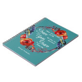 Personaliseer John 1:16 Grace op de Manuscript van Notitieboek (Linkerzijde)