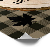 Personaliseer jongen Buffalo gegoten Lumberjack al Poster (Hoek)