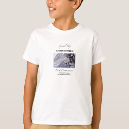 Personaliseer, Jongen, Eerste Communie Blauw T-shirt