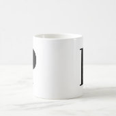 Personaliseer Jouw naam Begin met Letter P Koffiemok (Center)