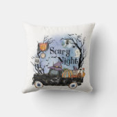 Personaliseer Jouw naam Halloween Scary Night Kussen (Achterkant)