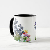 Personaliseer Juli Geboorte Bloemen & Steen Mok (Voorkant links)