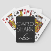 Personaliseer Kaart Shark zwart & wit Game On (Achterkant)