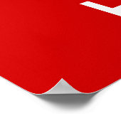 Personaliseer kalm houden en doorgaan poster (Hoek)