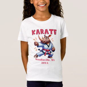 Personaliseer Karate Practitioner Locatie Datum Na T-shirt