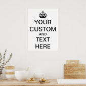 Personaliseer Keep Calm and Carry On Poster (Keuken)