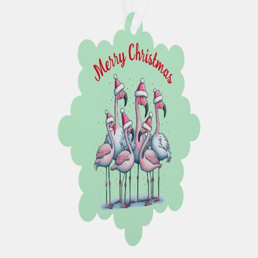 Personaliseer Kerst Kaart Ornament (Rechts)