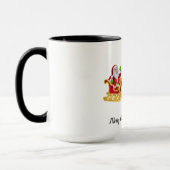 Personaliseer Kerst Two-Tone Coffee Mok (Links)