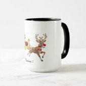 Personaliseer Kerst Two-Tone Coffee Mok (Voorkant rechts)