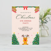 personaliseer kerstfeest kaart (Staand voorkant)