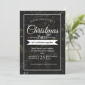 personaliseer kerstfeestje kaart (Staand voorkant)