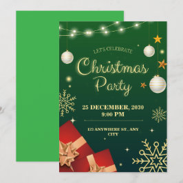 personaliseer kerstfeestje kaart