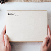 Personaliseer Kerstmis Naam Gift Label Rubberstempel