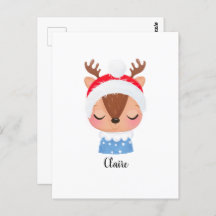 Personaliseer Kerstmis Slapen Rendier Gezicht