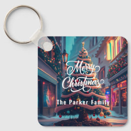 Personaliseer Kerstmis sleutelhanger