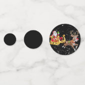 Personaliseer kersttafel confetti (Voorkanten)