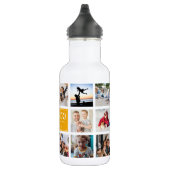 Personaliseer Kind Kindernaam Instagram Fotocollag Waterfles (Rechts)