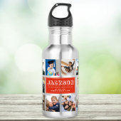 Personaliseer Kind Kindernaam Instagram Fotocollag Waterfles