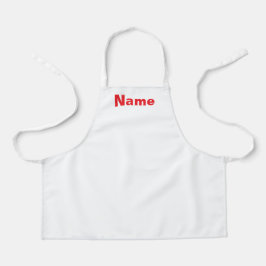 Personaliseer Kinder Wit Schort