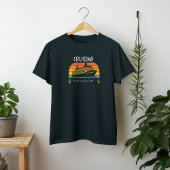 Personaliseer Kinder zwarte cruiseschipfamilie T-shirt