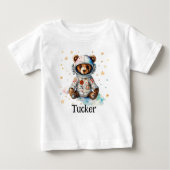 Personaliseer kinderkleren astronaut beer (Voorkant)