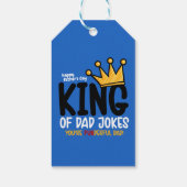Personaliseer King of Dad grappen Cadeaulabel (Achterkant)