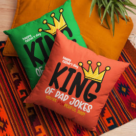 Personaliseer King of Dad grappen Kussen