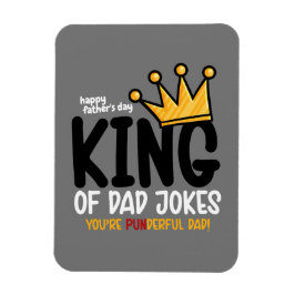 Personaliseer King of Dad grappen Magneet
