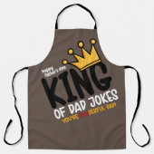 Personaliseer King of Dad grappen Schort (Voorkant)